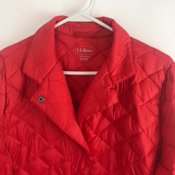 L.L. Bean Quilted Coral-Colour Light Jacket - Picture 4 of 6